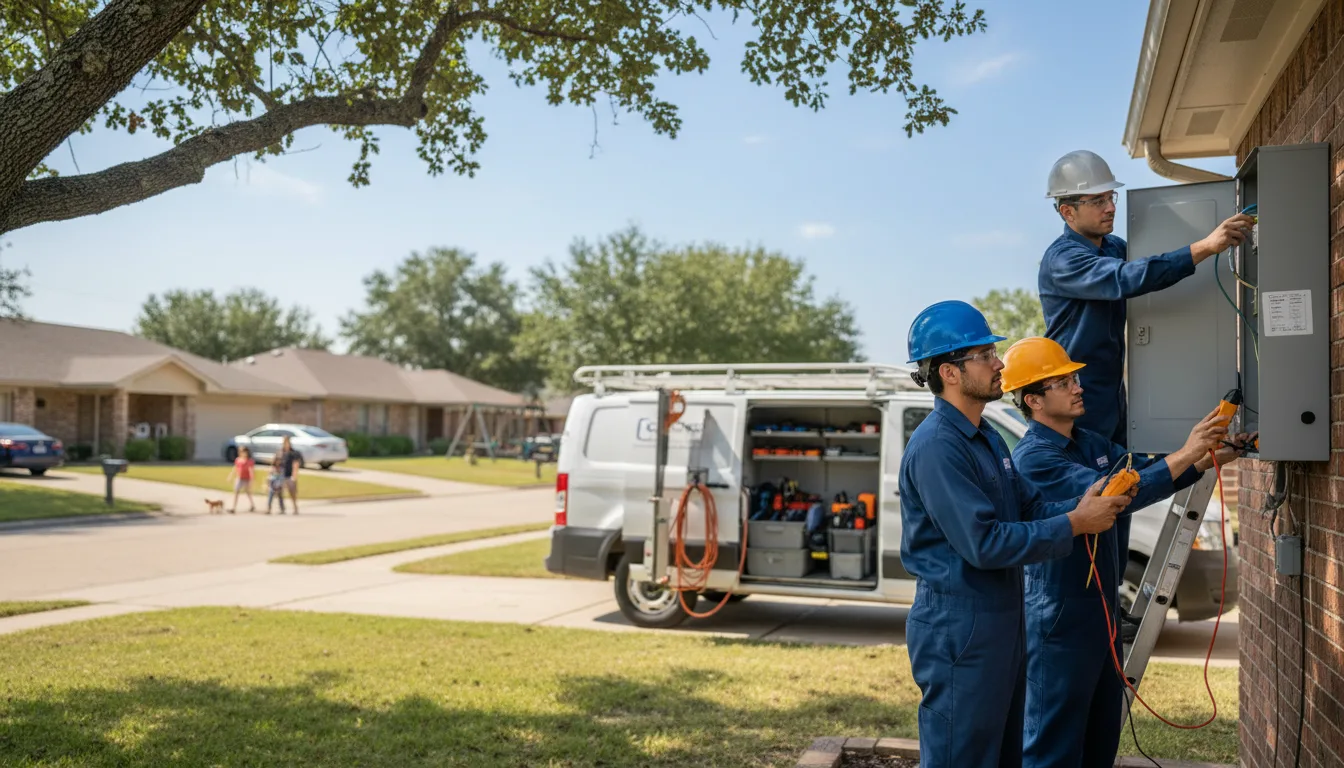 Certified electrician providing emergency electrical services in Colony, KS